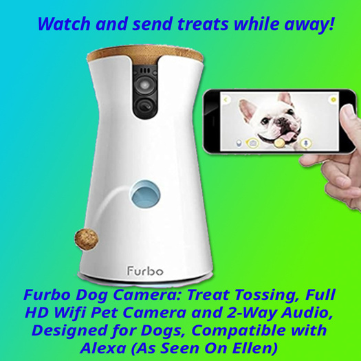 furbie remote dog camera and treat sender with 2 way audio