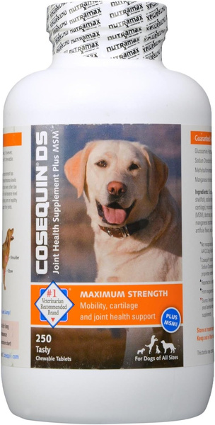 Nutramax Laboratories Cosequin Maximum
 Strength Joint Health 
Supplement for Dogs - 
With Glucosamine, 
Chondroitin, and MSM