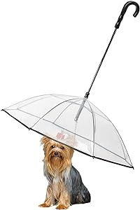 pet umbrella leash will keep your 
small dogs, pet pigs, or cats dry when walking on a rain or snow day